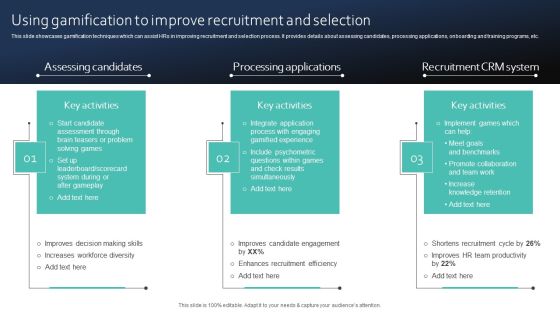 Using Gamification To Improve Recruitment And Selection Portrait PDF
