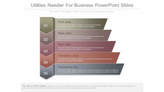 Utilities Needier For Business Powerpoint Slides