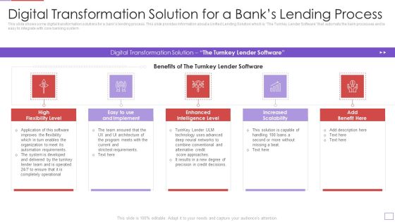 Utilization Of Digital Industry Evolution Methods Digital Transformation Solution For A Banks Lending Process Professional PDF Utilization Of Digital Industry Evolution Methods Digital Transformation Solution For A Banks Lending Process Professional PDF