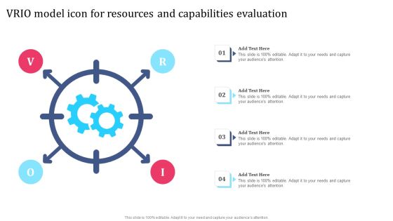 VRIO Model Icon For Resources And Capabilities Evaluation Summary PDF VRIO Model Icon For Resources And Capabilities Evaluation Summary PDF