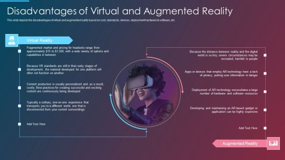 VR And AR IT Disadvantages Of Virtual And Augmented Reality Ppt Inspiration Visuals PDF VR And AR IT Disadvantages Of Virtual And Augmented Reality Ppt Inspiration Visuals PDF