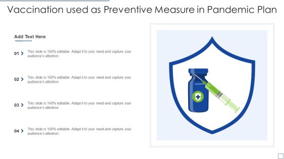 Vaccination Used As Preventive Measure In Pandemic Plan Background PDF Vaccination Used As Preventive Measure In Pandemic Plan Background PDF