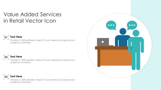 Value Added Services In Retail Vector Icon Ppt PowerPoint Presentation File Professional PDF