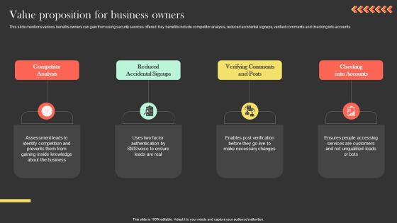 Value Proposition For Business Owners Ringcaptcha Capital Funding Pitch Deck Infographics PDF Value Proposition For Business Owners Ringcaptcha Capital Funding Pitch Deck Infographics PDF