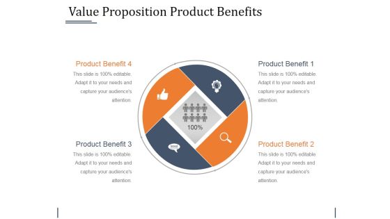 Value Proposition Product Benefits Template 1 Ppt PowerPoint Presentation Show Slide