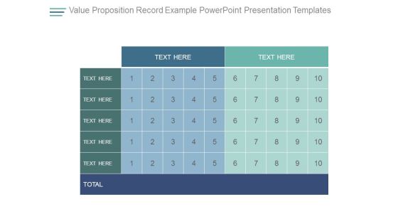 Value Proposition Record Example Powerpoint Presentation Templates Value Proposition Record Example Powerpoint Presentation Templates