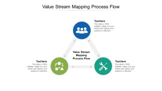 Value Stream Mapping Process Flow Ppt PowerPoint Presentation Model Visual Aids Cpb