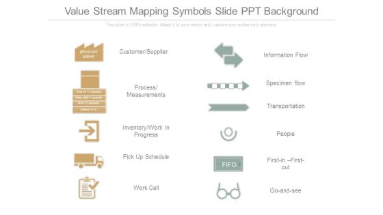 Value Stream Mapping Symbols Slide Ppt Background Value Stream Mapping Symbols Slide Ppt Background