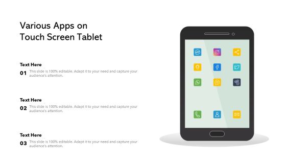 Various Apps On Touch Screen Tablet Ppt Model Example Topics PDF Various Apps On Touch Screen Tablet Ppt Model Example Topics PDF