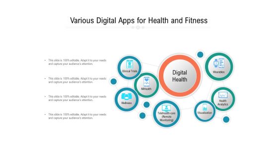 Various Digital Apps For Health And Fitness Ppt PowerPoint Presentation File Slides PDF Various Digital Apps For Health And Fitness Ppt PowerPoint Presentation File Slides PDF