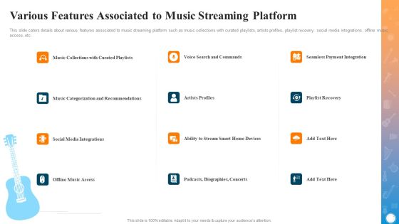 Various Features Associated To Music Streaming Platform Structure PDF Various Features Associated To Music Streaming Platform Structure PDF