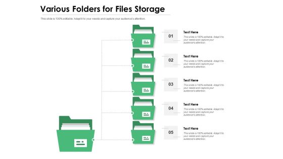 Various Folders For Files Storage Ppt PowerPoint Presentation File Example PDF Various Folders For Files Storage Ppt PowerPoint Presentation File Example PDF