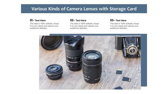 Various Kinds Of Camera Lenses With Storage Card Ppt PowerPoint Presentation File Good PDF Various Kinds Of Camera Lenses With Storage Card Ppt PowerPoint Presentation File Good PDF