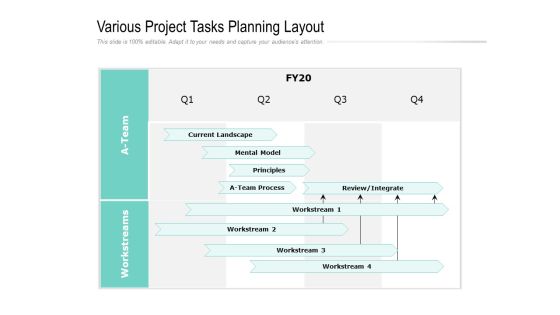 Various Project Tasks Planning Layout Ppt PowerPoint Presentation Styles Icons PDF