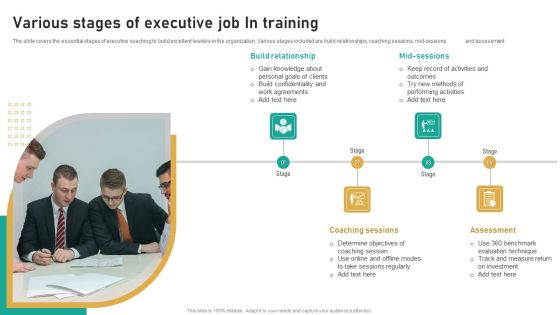 Various Stages Of Executive Job In Training Ppt Inspiration Styles PDF Various Stages Of Executive Job In Training Ppt Inspiration Styles PDF
