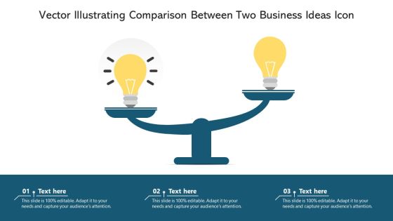 Vector Illustrating Comparison Between Two Business Ideas Icon Ppt Layouts Icons PDF Vector Illustrating Comparison Between Two Business Ideas Icon Ppt Layouts Icons PDF