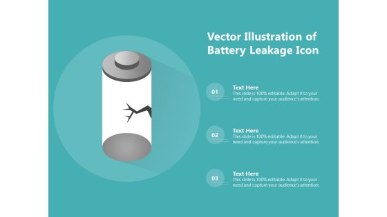 Vector Illustration Of Battery Leakage Icon Ppt PowerPoint Presentation Professional Pictures PDF Vector Illustration Of Battery Leakage Icon Ppt PowerPoint Presentation Professional Pictures PDF