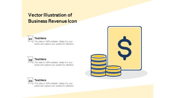 Vector Illustration Of Business Revenue Icon Ppt PowerPoint Presentation Styles Diagrams PDF Vector Illustration Of Business Revenue Icon Ppt PowerPoint Presentation Styles Diagrams PDF