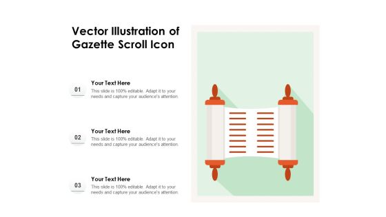 Vector Illustration Of Gazette Scroll Icon Ppt PowerPoint Presentation Gallery Tips PDF Vector Illustration Of Gazette Scroll Icon Ppt PowerPoint Presentation Gallery Tips PDF