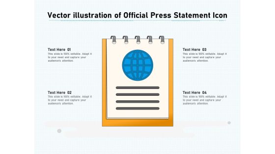 Vector Illustration Of Official Press Statement Icon Ppt PowerPoint Presentation File Diagrams PDF Vector Illustration Of Official Press Statement Icon Ppt PowerPoint Presentation File Diagrams PDF