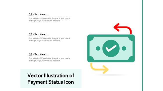Vector Illustration Of Payment Status Icon Ppt PowerPoint Presentation File Samples PDF