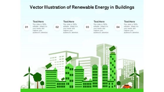 Vector Illustration Of Renewable Energy In Building Ppt PowerPoint Presentation Ideas Graphic Images