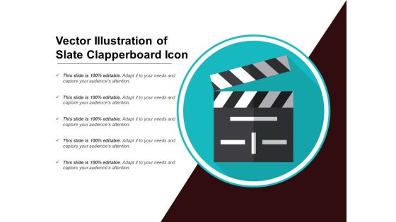 Vector Illustration Of Slate Clapperboard Icon Ppt PowerPoint Presentation Styles Graphics Template PDF Vector Illustration Of Slate Clapperboard Icon Ppt PowerPoint Presentation Styles Graphics Template PDF