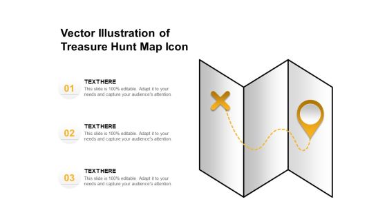Vector Illustration Of Treasure Hunt Map Icon Ppt PowerPoint Presentation Inspiration Portfolio PDF