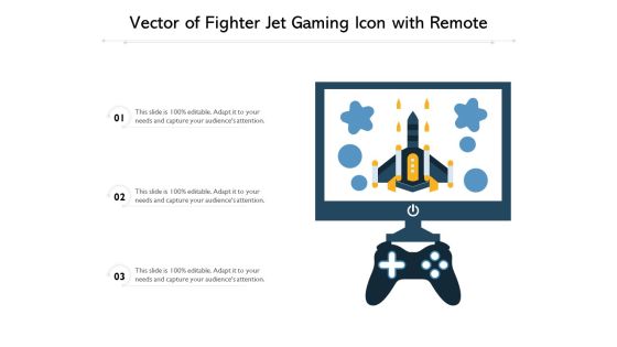 Vector Of Fighter Jet Gaming Icon With Remote Ppt PowerPoint Presentation Gallery Graphics Tutorials PDF Vector Of Fighter Jet Gaming Icon With Remote Ppt PowerPoint Presentation Gallery Graphics Tutorials PDF