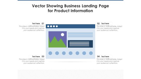 Vector Showing Business Landing Page For Product Information Ppt PowerPoint Presentation Icon Example PDF Vector Showing Business Landing Page For Product Information Ppt PowerPoint Presentation Icon Example PDF