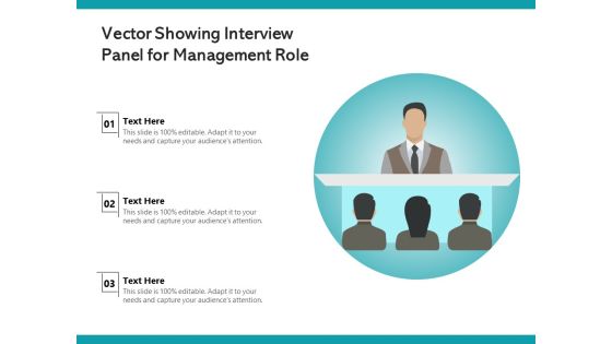 Vector Showing Interview Panel For Management Role Ppt PowerPoint Presentation Icon Gallery PDF