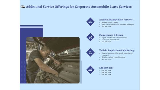 Vehicle Leasing Additional Service Offerings For Corporate Automobile Lease Services Graphics PDF Vehicle Leasing Additional Service Offerings For Corporate Automobile Lease Services Graphics PDF