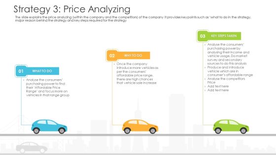 Vehicle Sales Plunge In An Automobile Firm Strategy 3 Price Analyzing Icons PDF Vehicle Sales Plunge In An Automobile Firm Strategy 3 Price Analyzing Icons PDF