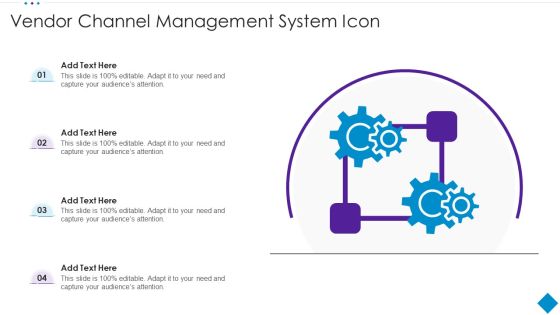 Vendor Channel Management System Icon Diagrams PDF