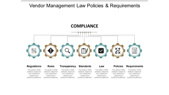 Vendor Management Law Policies And Requirements Ppt PowerPoint Presentation Slides Smartart Vendor Management Law Policies And Requirements Ppt PowerPoint Presentation Slides Smartart