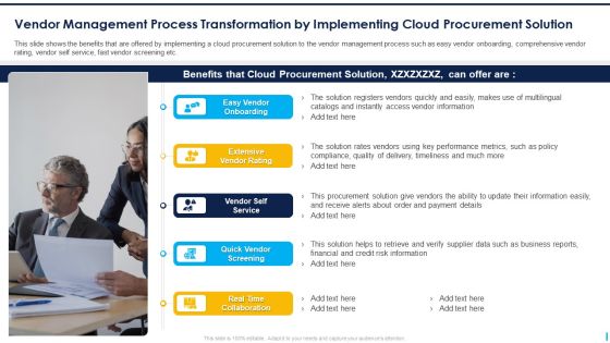 Vendor Management Process Transformation By Implementing Cloud Procurement Solution Pictures PDF Vendor Management Process Transformation By Implementing Cloud Procurement Solution Pictures PDF