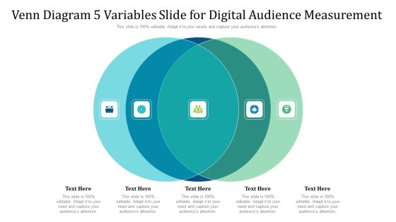 Venn Diagram 5 Variables Slide For Digital Audience Measurement Ppt PowerPoint Presentation Gallery File Formats PDF Venn Diagram 5 Variables Slide For Digital Audience Measurement Ppt PowerPoint Presentation Gallery File Formats PDF