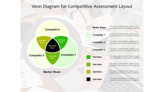 Venn Diagram For Competitive Assessment Layout Ppt PowerPoint Presentation Gallery Grid PDF