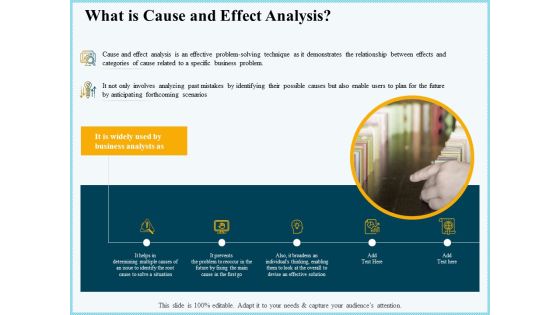 Vicious Circle Effect On Quality Assurance What Is Cause And Effect Analysis Ppt Infographic Template Deck PDF Vicious Circle Effect On Quality Assurance What Is Cause And Effect Analysis Ppt Infographic Template Deck PDF