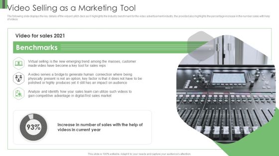 Vidyard Elevator Funding Video Selling As A Marketing Tool Ppt Icon Show PDF Vidyard Elevator Funding Video Selling As A Marketing Tool Ppt Icon Show PDF