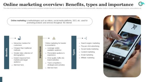 Viral Marketing Techniques To Increase Annual Business Sales Online Marketing Overview Benefits Types Pictures PDF