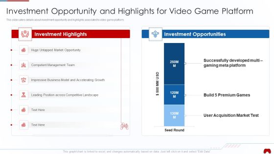 Virtual Adventure Gaming Investor Elevator Pitch Deck Investment Opportunity And Highlights Sample PDF Virtual Adventure Gaming Investor Elevator Pitch Deck Investment Opportunity And Highlights Sample PDF