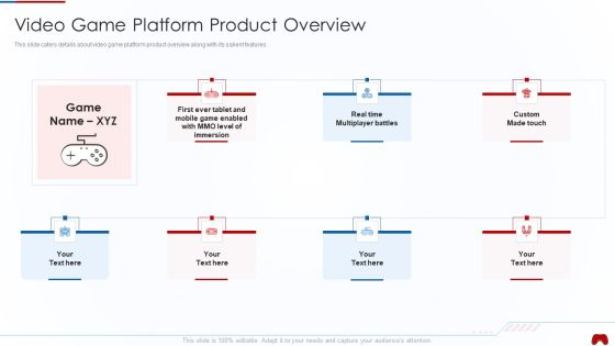 Virtual Adventure Gaming Investor Elevator Pitch Deck Video Game Platform Product Overview Professional PDF Virtual Adventure Gaming Investor Elevator Pitch Deck Video Game Platform Product Overview Professional PDF