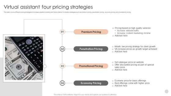 Virtual Assistant Four Pricing Strategies Diagrams PDF Virtual Assistant Four Pricing Strategies Diagrams PDF