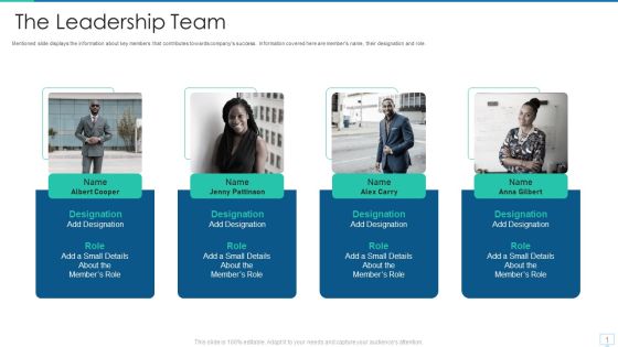 Virtual Reality Investor Financing The Leadership Team Ppt Show Smartart PDF Virtual Reality Investor Financing The Leadership Team Ppt Show Smartart PDF