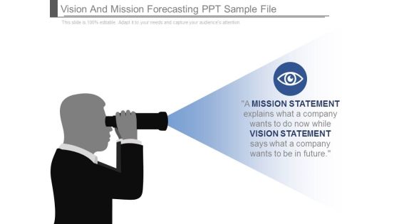 Vision And Mission Forecasting Ppt Sample File Vision And Mission Forecasting Ppt Sample File