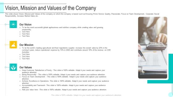 Vision Mission And Values Of The Company Themes PDF Vision Mission And Values Of The Company Themes PDF