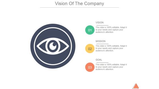 Vision Of The Company Template 1 Ppt PowerPoint Presentation Sample