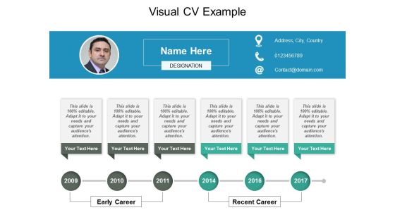 Visual Cv Example Ppt PowerPoint Presentation Gallery Brochure Visual Cv Example Ppt PowerPoint Presentation Gallery Brochure