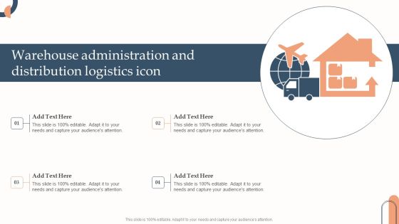 Warehouse Administration And Distribution Logistics Icon Guidelines PDF